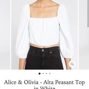 Alice and Olivia peasant top